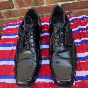 Dexter Comfort Black Lqce-Up Dress Shoes sz 11 1/2